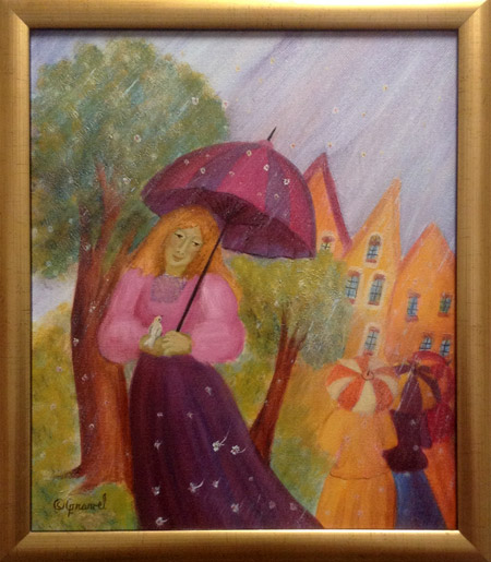April Shower - painting by Francine Gravel