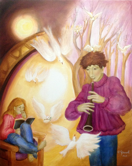 Song of Renewal - painting by Francine Gravel