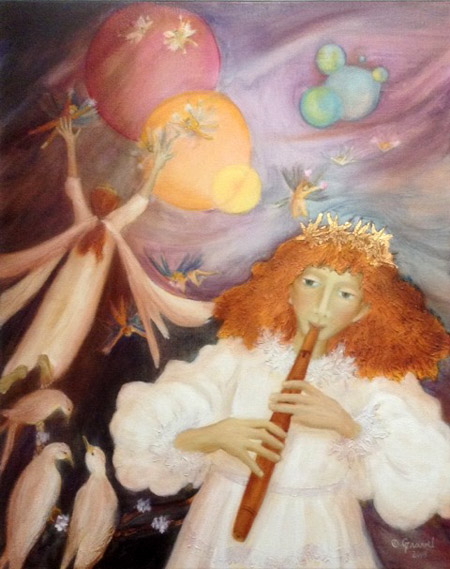 Spring Constellation - painting by Francine Gravel